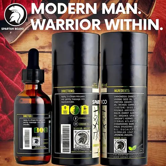 𝗦𝗣𝗔𝗥𝗧𝗔𝗡 𝗕𝗘𝗔𝗥𝗗™ زيت (خصم 80% - الطلب الأول)